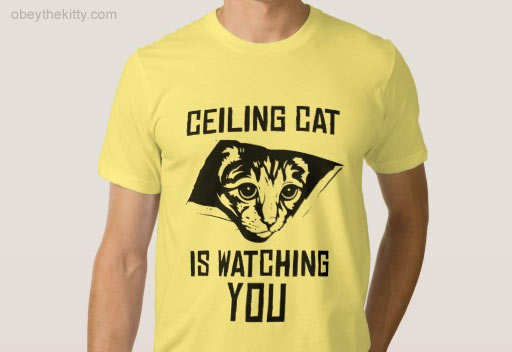 ceiling cat t-shirt