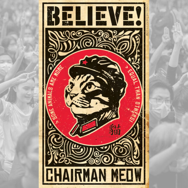 chairman meow believe poster