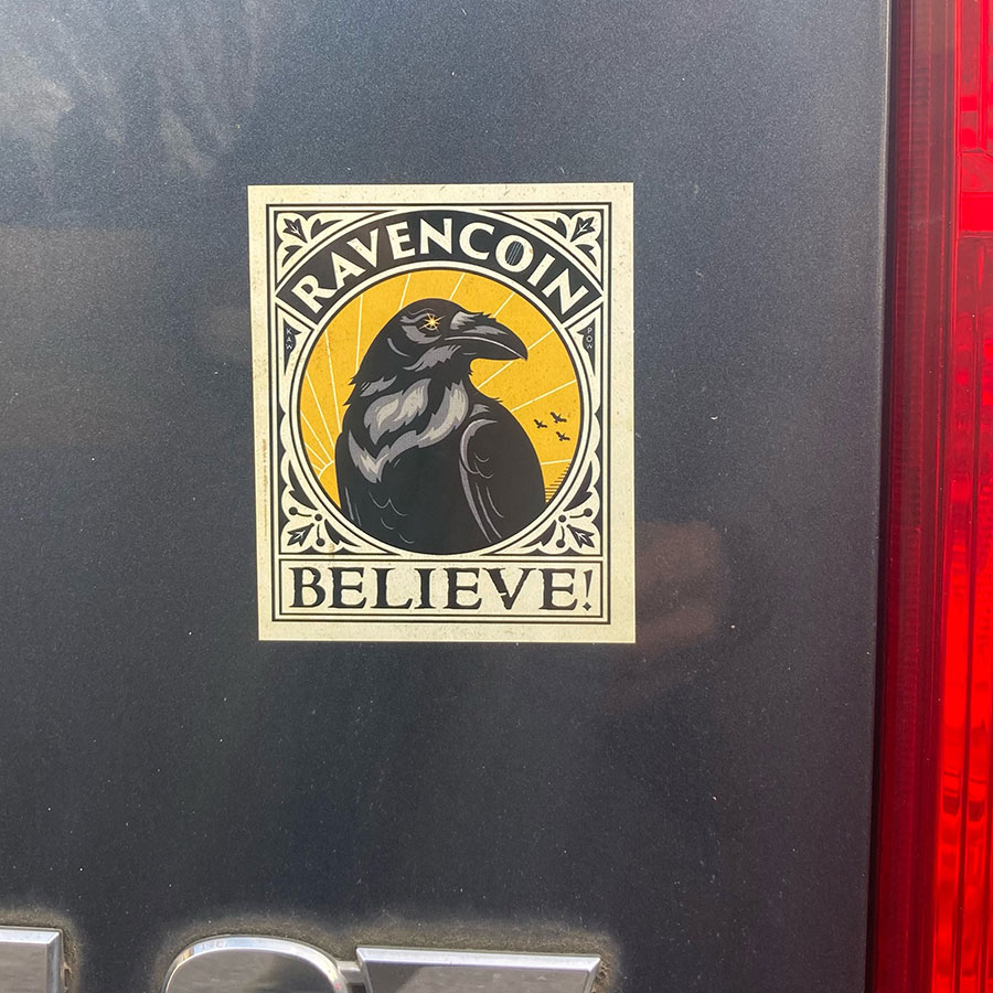 ravencoin sticker car