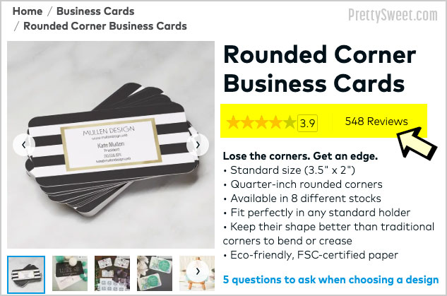 vistaprint business cards customer reviews