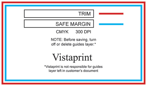 vistaprint business card template